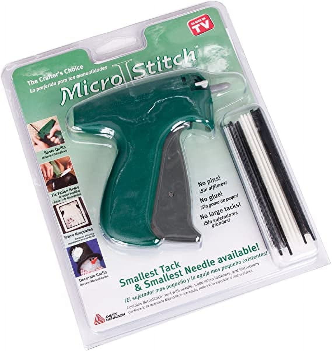 MicroStitch Tagging Gun Kit Includes 1 Needle, 540 Black Fasteners \u0026 540 White Fasteners Starter Kit