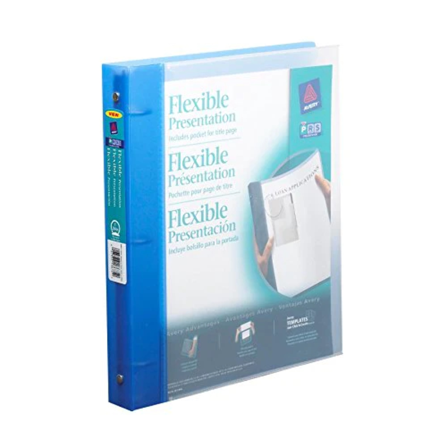 Avery Flexible Binder with 1Inch Round Ring, Holds 8.5 x 11 Inches