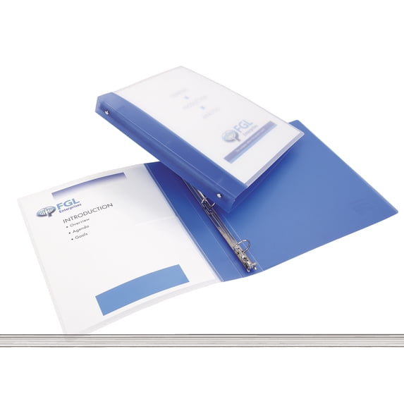 Avery Flexible View Binder, 1" Round Rings, 175-Sheet Capacity, Blue (17675)