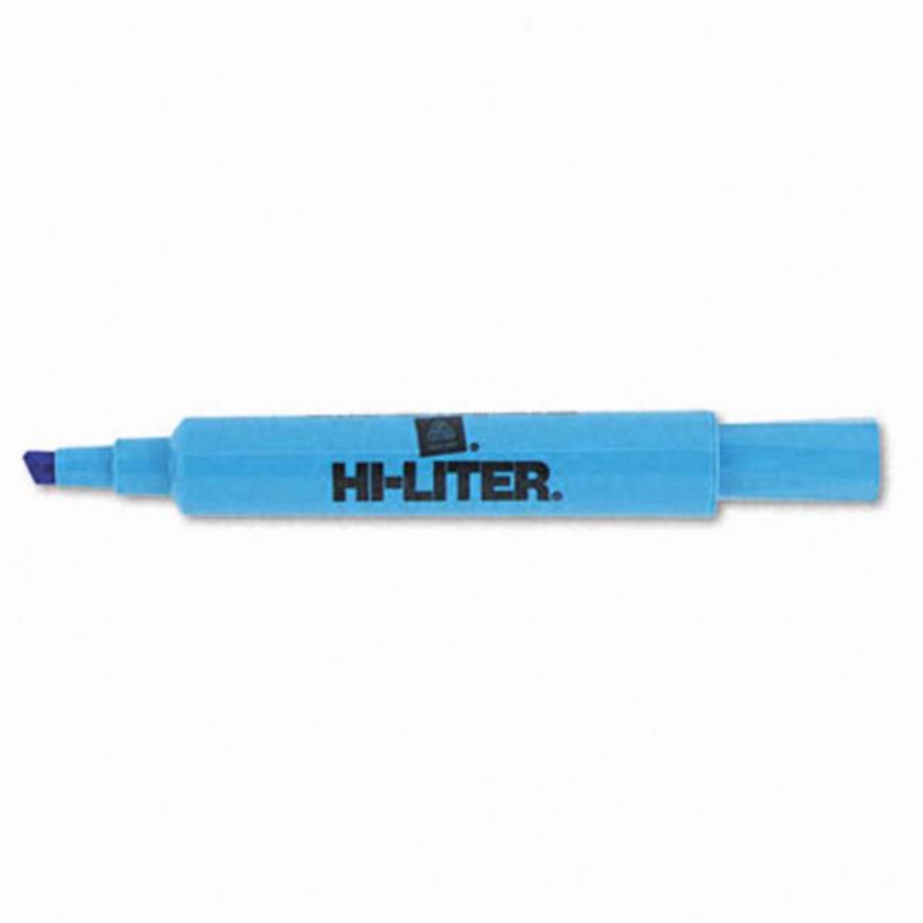 Avery  Fluorescent Desk Style Highlighter Chisel Tip Blue Ink Pack of 12 - Fluorescent Blue