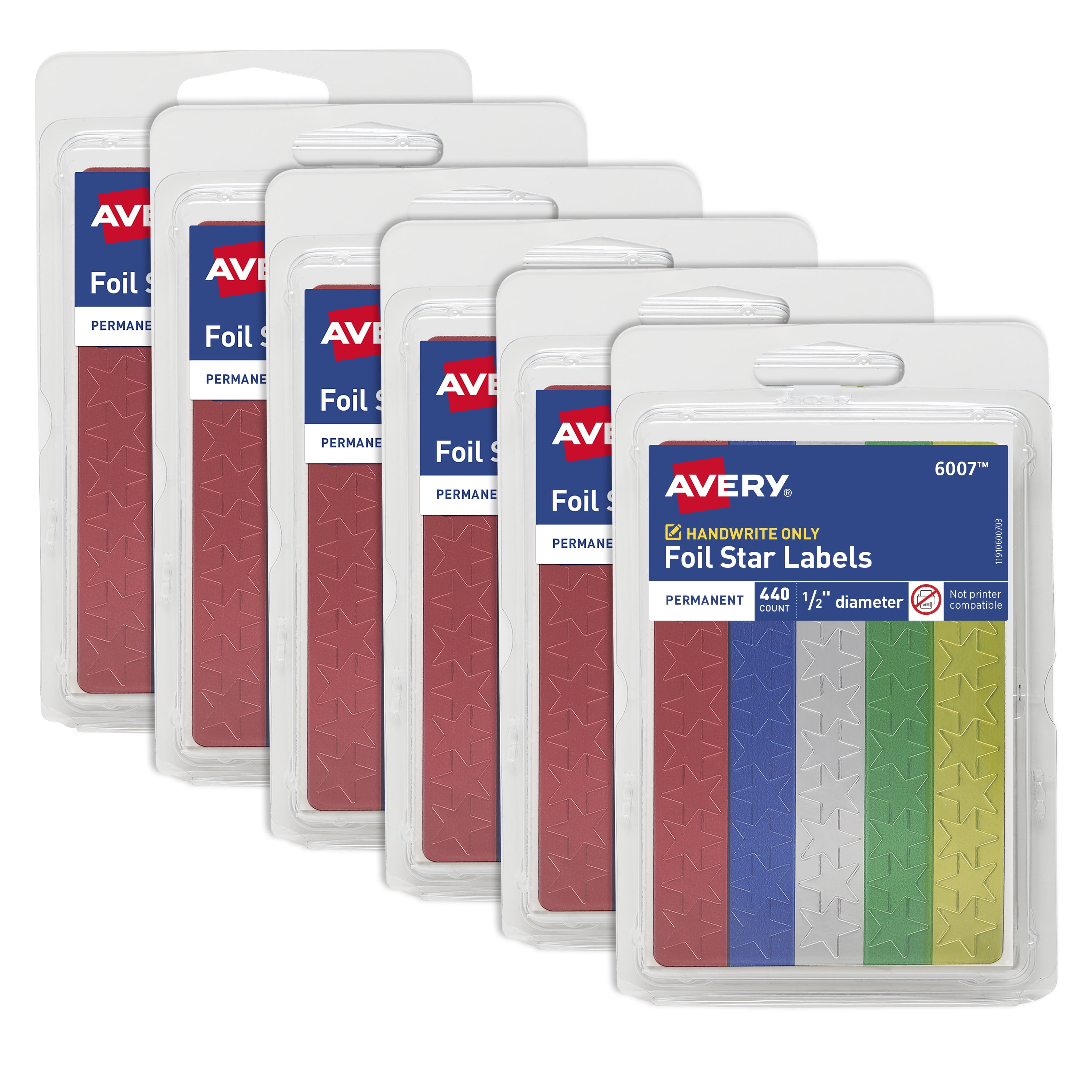 AVERY 69615 MERIT STICKERS SUPER STAR STICKER 100 ROLL