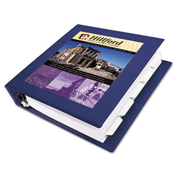 Avery  Framed View Binder With One Touch Locking EZD Rings - Navy Blue - 3 in. Capacity