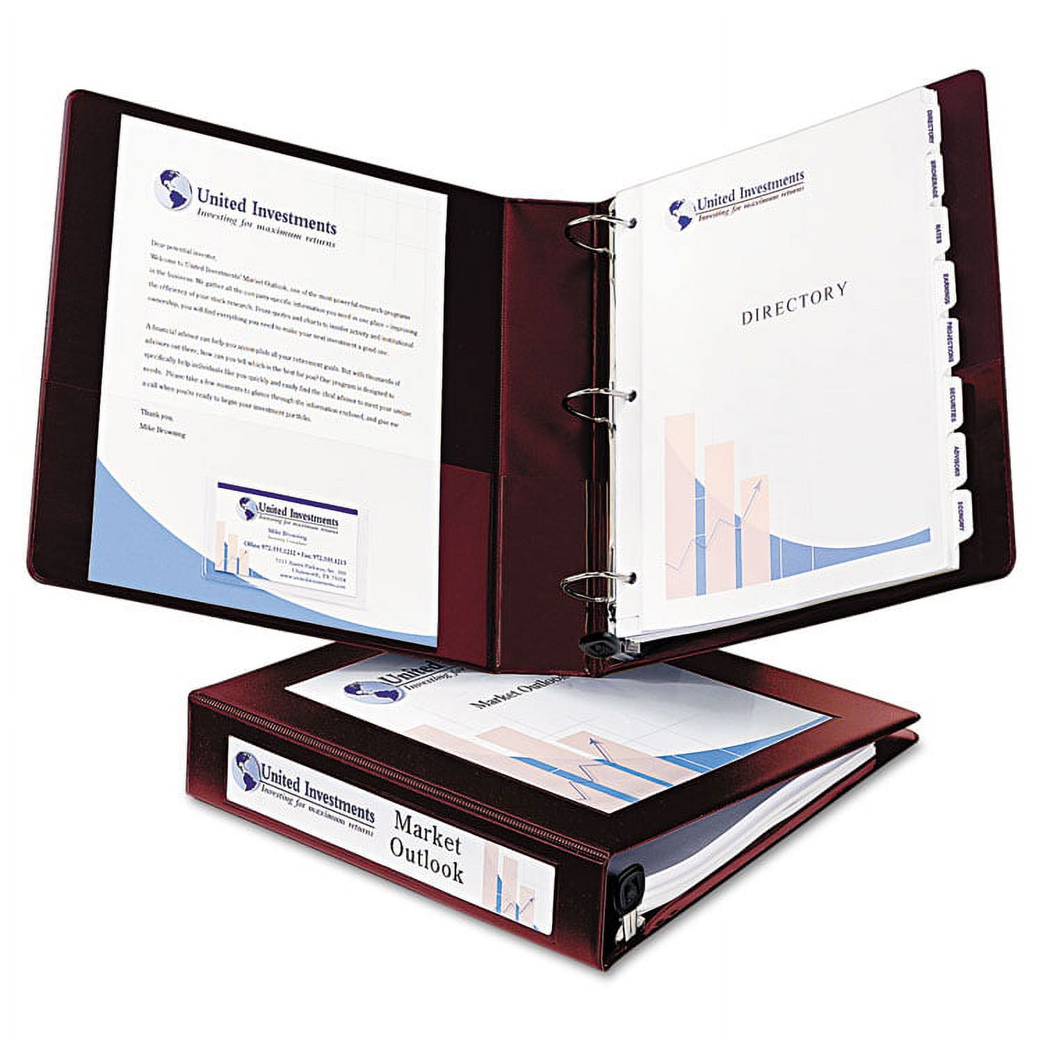 Avery Framed View Binder with Locking EZD Rings, 2" Capacity