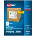 Avery Full Sheet Printable Shipping Labels, 8.5" x 11", White, 100