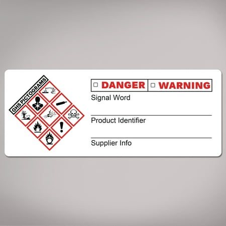 Avery GHS Secondary Container Labels, 1" x 2.5", 48 Labels