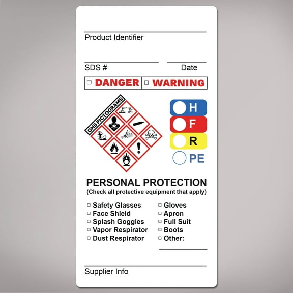 Avery GHS Secondary Container Labels, 4" x 2", 50 Labels