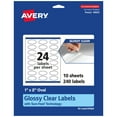 thumbnail image 1 of Avery Glossy Clear Oval Labels, 1" x 2", 240 Labels, 1 of 9