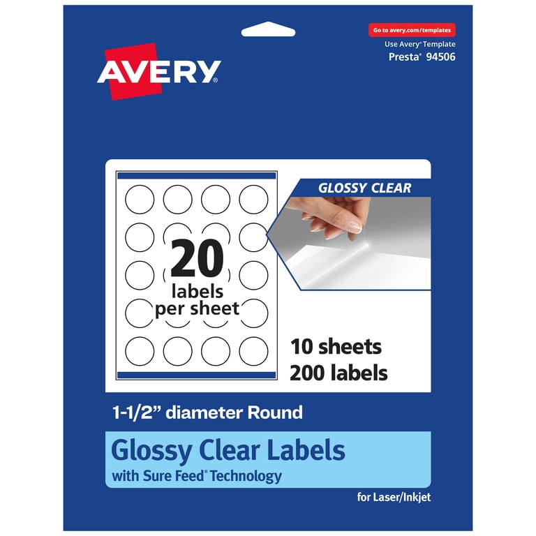 2,400 Label Outfitters Blank Printable White Matte Small Round Project Labels 1 5/8" Diameter