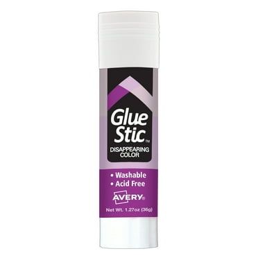 Avery Glue Stic Disappearing Purple Color, 1.27 oz., Permanent, 1/EA