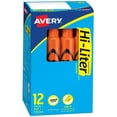thumbnail image 1 of Avery Hi-Liter, Desk-Style, Fluorescent Orange, 12 Count (24050), 1 of 9