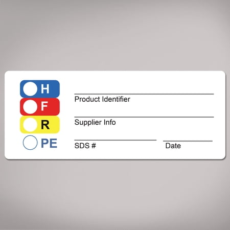 Avery HMIS Secondary Container Labels, 1" x 2.5", 48 Labels