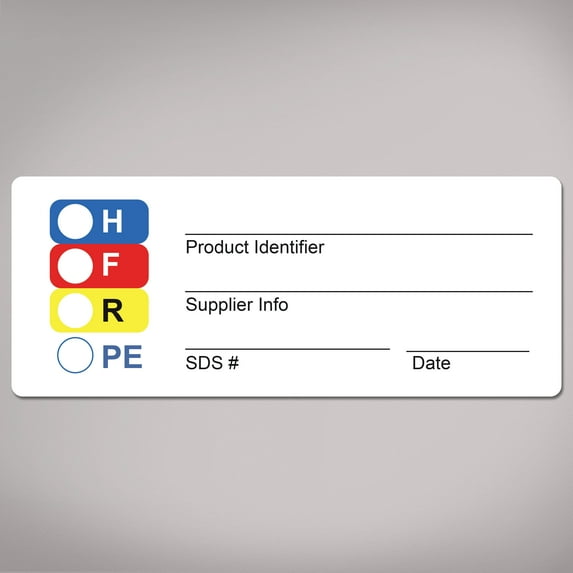 Avery HMIS Secondary Container Labels, 1" x 2.5", 48 Labels