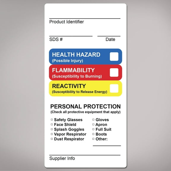 Avery HMIS Secondary Container Labels, 4" x 2", 100 Labels