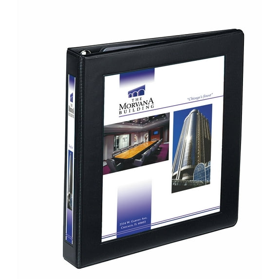 Avery Heavy-Duty Framed View 3-Ring Binder, 1" EZD Rings, Black
