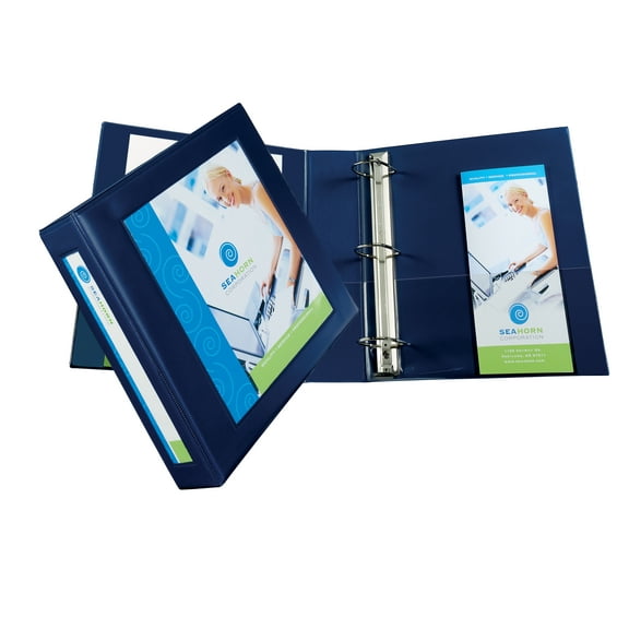 Avery Heavy-Duty Framed View 3-Ring Binder, 2" EZD Rings, Navy Blue