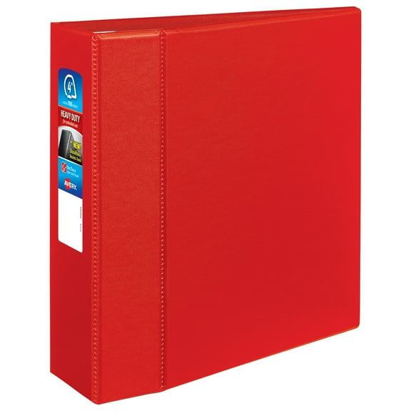 Avery Heavy-Duty Red 4" Binder (79584)