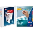 thumbnail image 1 of Avery Heavy-Duty Reference EZD View Binders and Avery Multi Clear Tab Trnslucnt Plastic Index Dividers Bundle, 1 of 3
