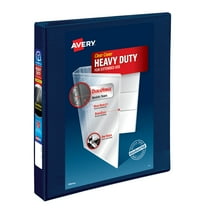Avery Heavy-Duty View 3 Ring Binder, 1" EZD Rings, Navy Blue