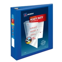 Avery Heavy-Duty View 3 Ring Binder, 2" EZD Rings, Pacific Blue