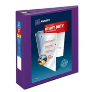 Avery Heavy-Duty View Binder, 2" EZD Rings, 1 Purple Binder (79777)