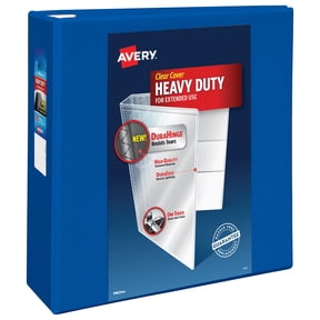 Avery Heavy Duty View Binder, 1", Blue, Slant Ring, One-Touch, 250 Sheet Capacity, 1 Binder