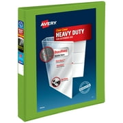 Avery Heavy Duty View Binder, 1", Green, Slant Ring, One-Touch, 250 Sheet Capacity, 1 Binder