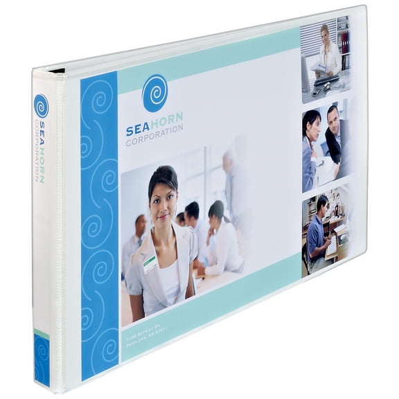 Avery Heavy-Duty View Binder, 1" Slant Rings, 11" x 17", White (72124)