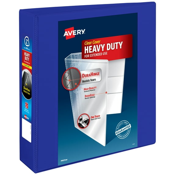 Avery Heavy-Duty View Binder, 2" Slant Rings, Blue (79910)