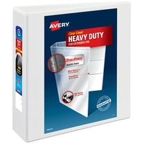 Avery Heavy Duty View Binder, 3", White, Slant Ring, One-Touch, 635 Sheet Capacity, 1 Binder