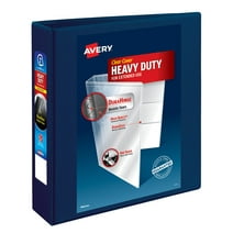 Avery Heavy Duty View Binder, Blue, 2-inch, Slant Ring, One-Touch, 530 Sheets (79392)