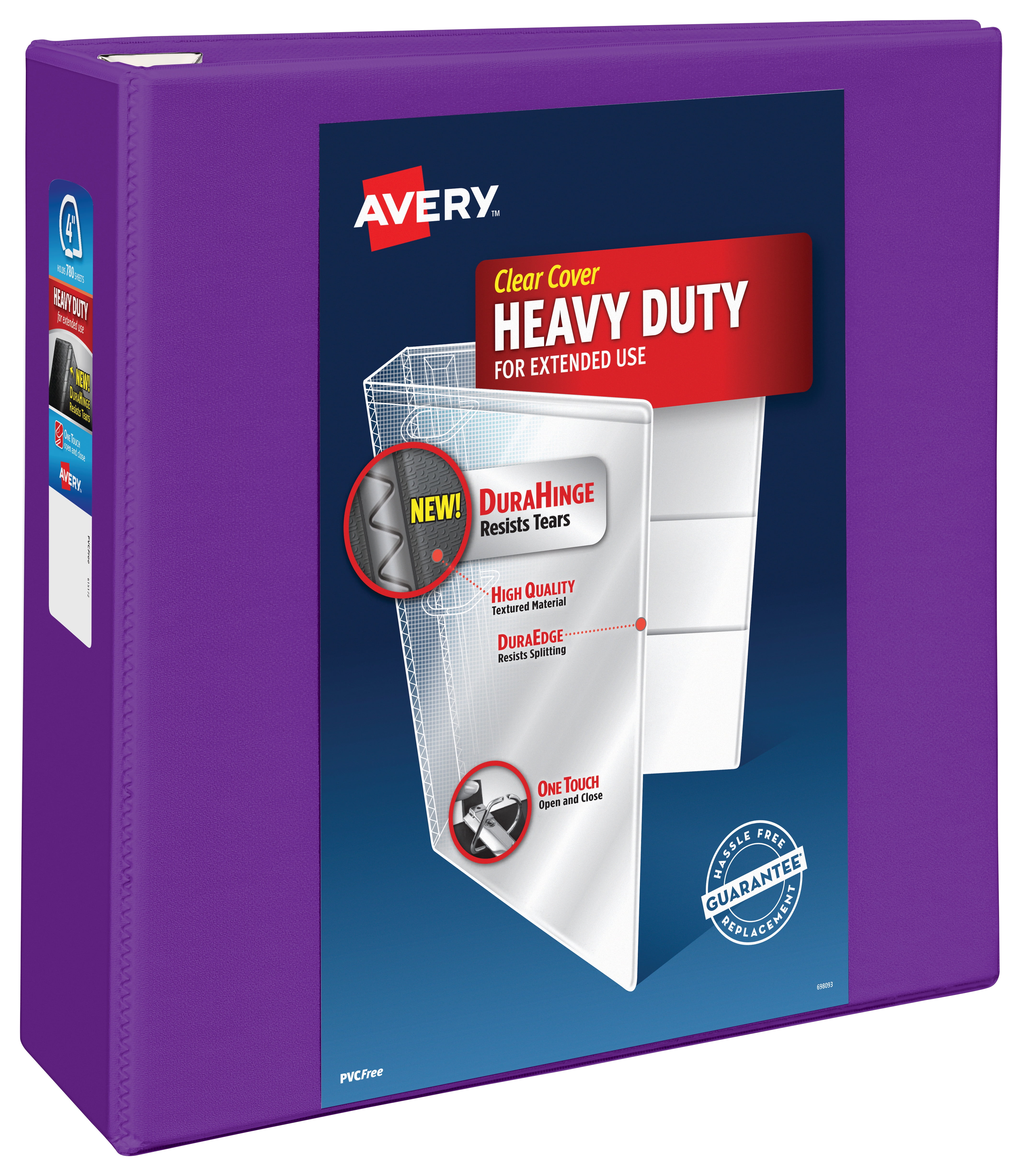 AVERY Heavy Duty Red 3 Binder 79325 Suitable for Long Term Storage Walmart