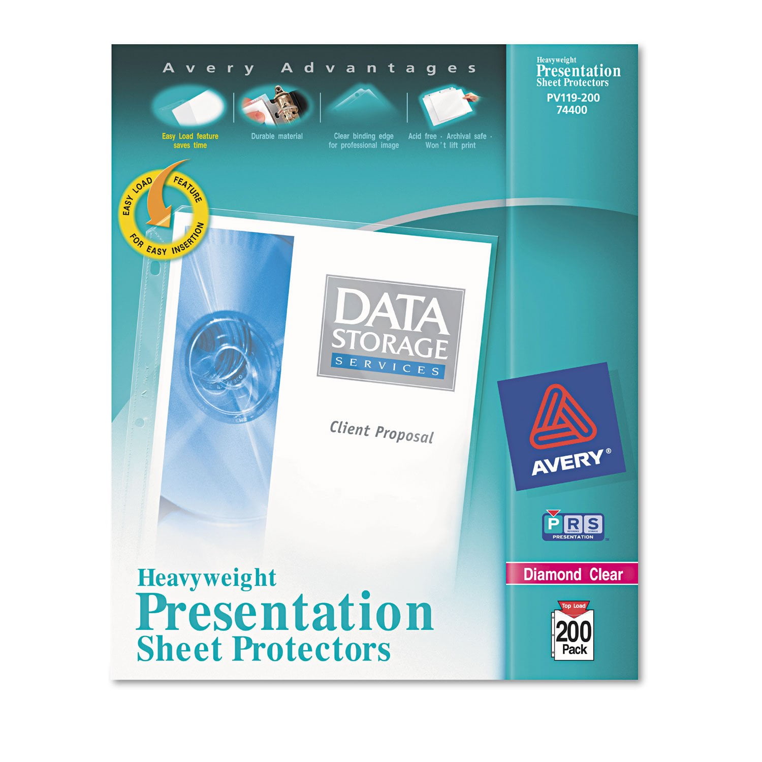 Avery Heavyweight Diamond Clear Sheet Protectors, 8.5" x 11", AcidFree