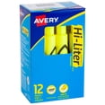 thumbnail image 1 of Avery Hi-Liter, Desk-Style, Fluorescent Yellow, 12 Count (24000), 1 of 9