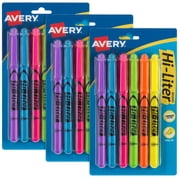 Avery Hi-Liter(R) Pen-Style Highlighters, Assorted, 3 Packs (25602)