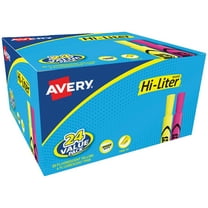 Avery Hi-Liter, Pink and Yellow Highlighters, 24 Total (98189)