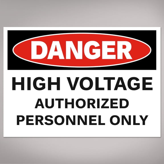 Avery High Voltage / Personnel Labels, 3.5" x 5", 40 Total