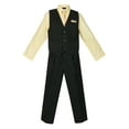 thumbnail image 1 of Avery Hill Boys 4 Piece Pinstripe Vest Set (Toddler, Little Boys, Big Boys), 1 of 4