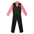 thumbnail image 1 of Avery Hill Boys 4 Piece Pinstripe Vest Set (Toddler, Little Boys, Big Boys), 1 of 4