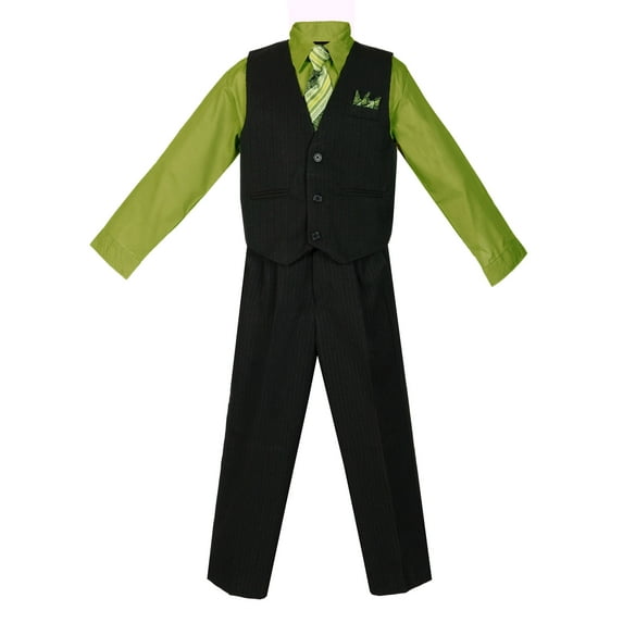 Avery Hill Boys 4 Piece Pinstripe Vest Set (Toddler, Little Boys, Big Boys)