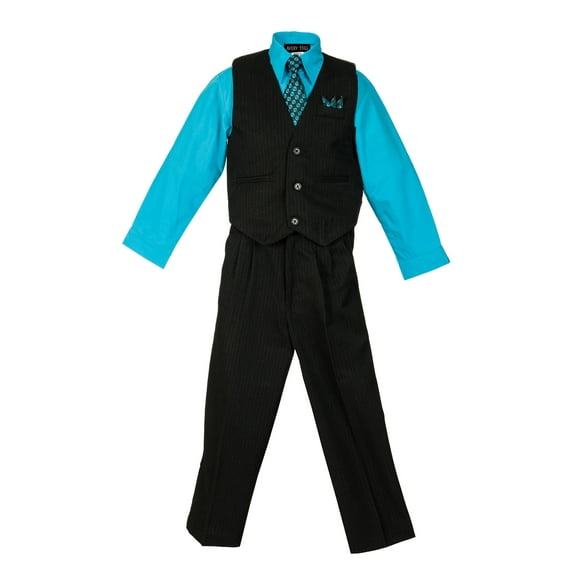 Avery Hill Boys 4 Piece Pinstripe Vest Set (Toddler, Little Boys, Big Boys)