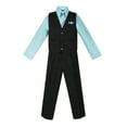 thumbnail image 1 of Avery Hill Boys 4 Piece Pinstripe Vest Set (Toddler, Little Boys, Big Boys), 1 of 4