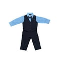 thumbnail image 1 of Avery Hill Boys' 4 Piece Vest Bowtie Colored Shirt Set (Baby, Toddler, Little & Big Boys), 1 of 5