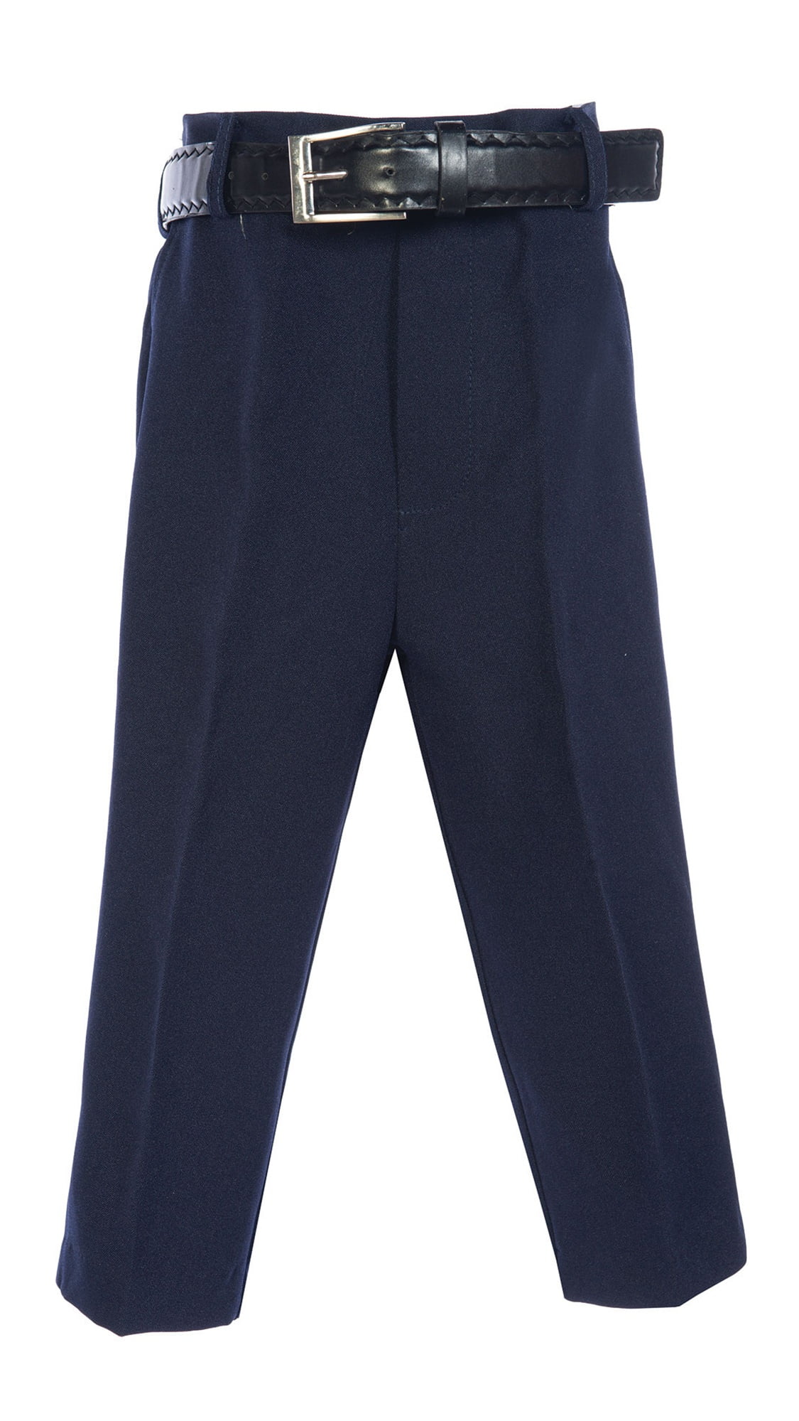Avery Hill Boys Flat Front Dress Pants with Belt (Toddler, Little Boys