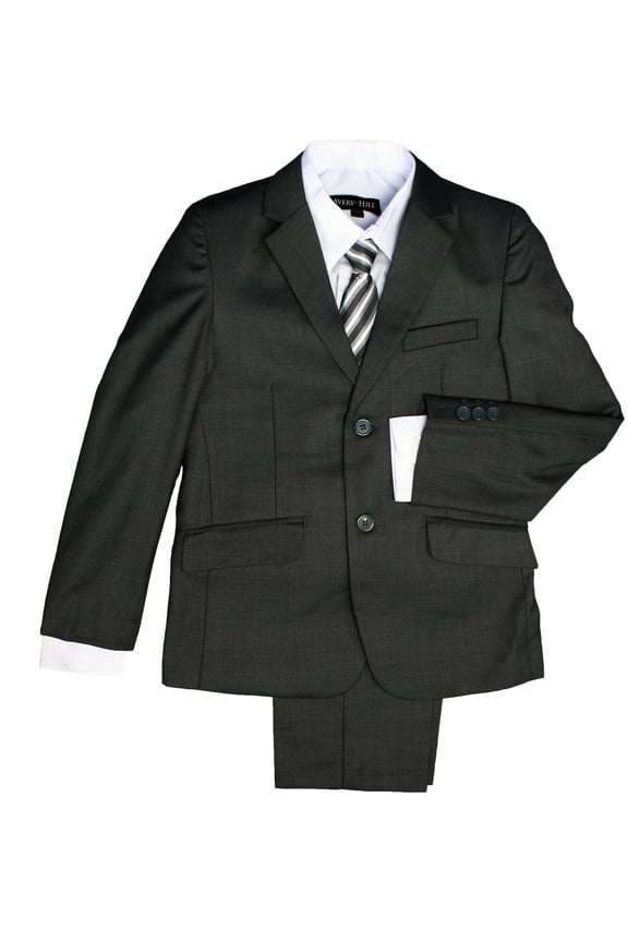 Boys Formal 5 Piece Suit With Shirt, Vest, and Tie (Toddler, Little & Big Boys)