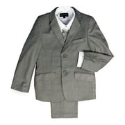 AVERY HILL Boys Formal 5 Piece Suit With Shirt, Vest, and Tie (Toddler, Little & Big Boys)