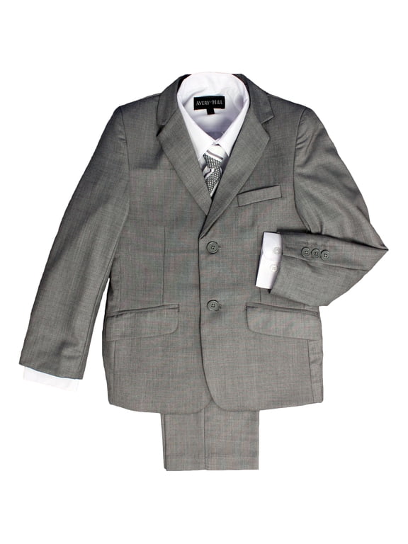 Boys Formal 5 Piece Suit With Shirt, Vest, and Tie (Toddler, Little & Big Boys)