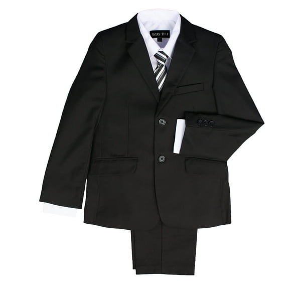 Avery Hill Boys Formal 5 Piece Suit With Shirt, Vest, and Tie (Toddler, Little & Big Boys)