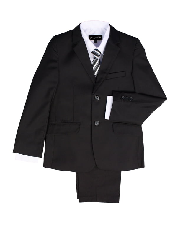 Boys Formal 5 Piece Suit With Shirt, Vest, and Tie (Toddler, Little & Big Boys)