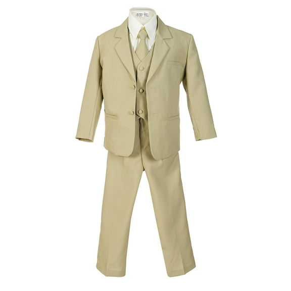 Avery Hill Boys Formal 5 Piece Suit with Shirt and Vest (Toddler, Little Boys, Big Boys)