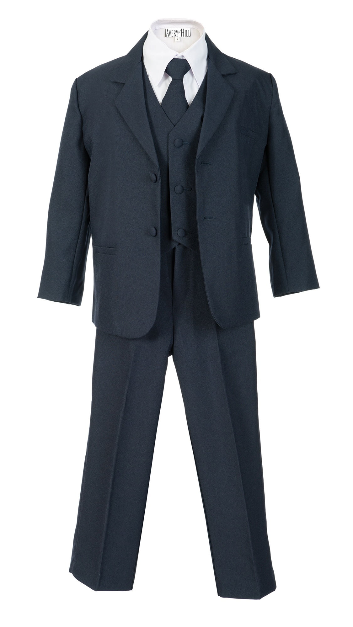 Avery Hill Boys Formal 5 Piece Suit with Shirt and Vest (Toddler, Little Boys, Big Boys)